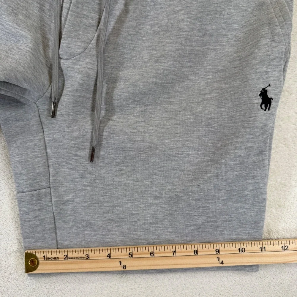 Polo Ralph Lauren Mens Gray Double-Knit Sweat Shorts Size Medium Pony Logo